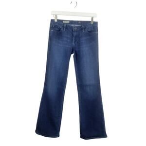 AG Adriano Goldschmied The Angel Bootcut Jeans Dark Wash USA Made Hemmed 28